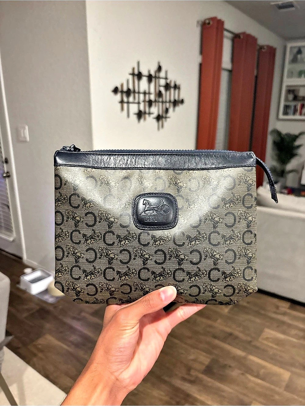 Celine Vintage Macadam Clutch